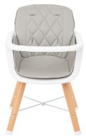 Стульчик для кормления Kikka Boo Woody Grey фото №7 — интернет-магазин Desire.md