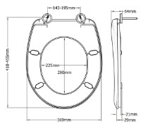 Сиденье для унитаза Bemis Potenza 2202ST000 фото №2 — интернет-магазин Desire.md