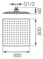 Cap de duș Ferro DSN08BL imaginea #2 — magazin online Desire.md