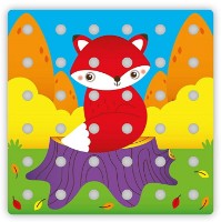 Mozaic Quercetti Jumbo Peggy 45pcs (2271) imaginea #4 — magazin online Desire.md