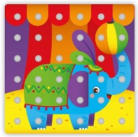 Mozaic Quercetti Jumbo Peggy 45pcs (2271) imaginea #5 — magazin online Desire.md