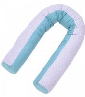 Pernă pentru alaptare Veres Comfort Long Velour Grey/Tiffany (302.01.3)