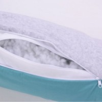 Pernă pentru alaptare Veres Comfort Long Velour Grey/Tiffany (302.01.3) imaginea #4 — magazin online Desire.md