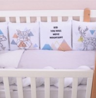 Lenjerie de pat pentru copii Veres Scandi Grey 6pcs (220.39) imaginea #3 — magazin online Desire.md