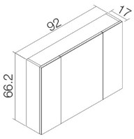 Dulap cu oglindă Orka New Likya 100 Antracite (16298) imaginea #2 — magazin online Desire.md