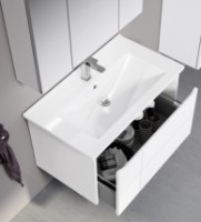 Шкаф с умывальником Orka Likya 100 White (08314) фото №2 — интернет-магазин Desire.md