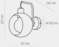 Candelabru de perete Tk-Lighting Cyklop (2750) imaginea #2 — magazin online Desire.md