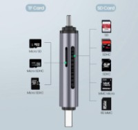 Multiplicator Ugreen 2 in 1 USB C OTG Card Reader Black (50706) imaginea #4 — magazin online Desire.md