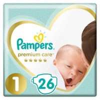 Подгузники Pampers Premium Care New Born 1/26pcs фото №1 — интернет-магазин Desire.md