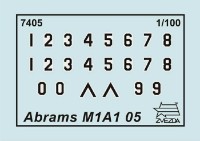 Set de construcție Zvezda Abrams A1M1 (7405) imaginea #4 — magazin online Desire.md