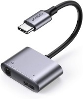 Разветвитель Ugreen USB-C to 3.5mm Audio Adapter with PD Black