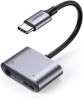 Разветвитель Ugreen USB-C to 3.5mm Audio Adapter with PD Black