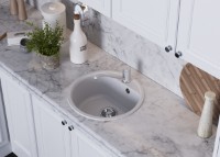 Chiuvetă de bucătărie Tornado Quartz D480 Grey imaginea #3 — magazin online Desire.md