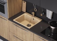 Chiuvetă de bucătărie Tornado Quartz S530 Ivory imaginea #2 — magazin online Desire.md