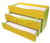 Детская кровать Tisam 0833 Жёлтый/Зелёный/Лайм фото №1 — интернет-магазин Desire.md