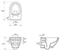 Vas WC Cersanit Moduo Rimless Slim (105902) imaginea #3 — magazin online Desire.md