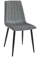 Стул Deco DC-90P Catifea Middle Grey/Black Legs фото №1 — интернет-магазин Desire.md