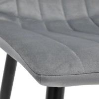 Стул Deco DC-90P Catifea Middle Grey/Black Legs фото №3 — интернет-магазин Desire.md