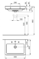 Lavoar Roca Caserta (A3270J1000) imaginea #2 — magazin online Desire.md
