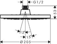 Душевая головка Hansgrohe Vernis Blend (26271670) фото №2 — интернет-магазин Desire.md