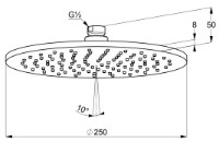 Душевая головка Kludi A-QA Round (6432505-00) фото №2 — интернет-магазин Desire.md