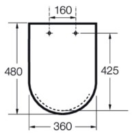 Capac de toaletă Roca Inspira Square Onyx (A80153264B) imaginea #2 — magazin online Desire.md