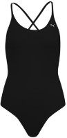 Costum de baie Puma Swim Women V-Neck Crossback Swimsuit 1P Black M (100001634200)