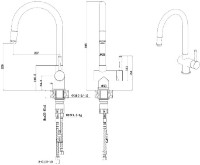 Baterie bucătărie Fabiano FKM 47P SS Inox imaginea #2 — magazin online Desire.md
