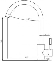 Baterie bucătărie Fabiano SKF 850 ST Titanium imaginea #2 — magazin online Desire.md