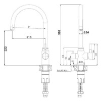 Baterie bucătărie Fabiano SKFC 90 ST Inox imaginea #2 — magazin online Desire.md