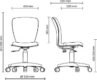 Scaun pentru copii Новый стиль Polly GTS White CM-02 imaginea #6 — magazin online Desire.md