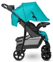 Carucior Lionelo Emma Plus Vivid Turquoise imaginea #8 — magazin online Desire.md