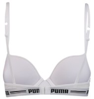 Sutien Puma Women T-Shirt Bra 1P White 80B imaginea #2 — magazin online Desire.md