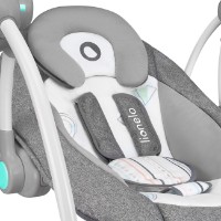 Leagăn pentru bebeluși Lionelo Ruben Stone Grey/Turquoise imaginea #4 — magazin online Desire.md