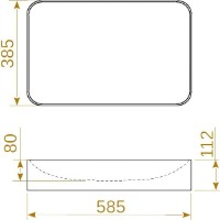 Умывальник Montebella 585x385 Panda фото №2 — интернет-магазин Desire.md