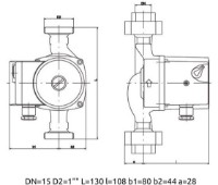 Pompă de circulație IMP Pumps SAN 20/40-130 imaginea #2 — magazin online Desire.md