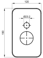 Baterie de duș Herz Elite 2cai Black (UH12247B) imaginea #2 — magazin online Desire.md