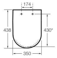 Сиденье для унитаза Roca Debba Slim Soft Close (A8019D2005) фото №2 — интернет-магазин Desire.md