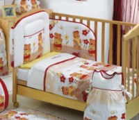 Lenjerie de pat pentru copii Italbaby Gardening Bears 100.0036-6