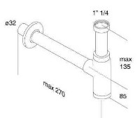 Sifon pentru lavoar Herz Design D32 (UH16207) imaginea #2 — magazin online Desire.md