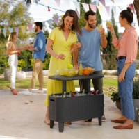 Садовый стол Keter Bevy Bar Large Cool Graphite (246853) фото №4 — интернет-магазин Desire.md