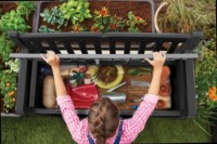 Bancă grădină Keter Eden Garden Bench 265L Graphite/Gray (250076) imaginea #2 — magazin online Desire.md