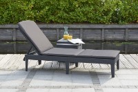 Шезлонг Keter Jaipur Sun Lounger Graphite + (238416) фото №4 — интернет-магазин Desire.md