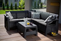 Set mobila de grădină Keter Corfu Relax Set Graphite/Gray (227816) imaginea #2 — magazin online Desire.md