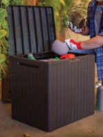 Садовый ящик Keter City Storage Box 113L Brown (246942) фото №2 — интернет-магазин Desire.md