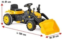 Веломобиль Pilsan Active Traktor (07-315) Yellow фото №2 — интернет-магазин Desire.md