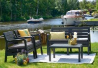 Набор садовой мебели Keter Delano Graphite/Gray (237071) фото №2 — интернет-магазин Desire.md