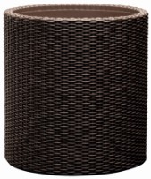 Ghiveci Keter Cylinder Planter L Whiskey brown (223947) imaginea #1 — magazin online Desire.md