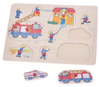 Развивающий набор Big Tree Knob Puzzle Police/Ambulance/Fire (610067) фото №2 — интернет-магазин Desire.md