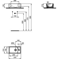 Умывальник Ideal Standard Tempo DR (E211201) фото №2 — интернет-магазин Desire.md
